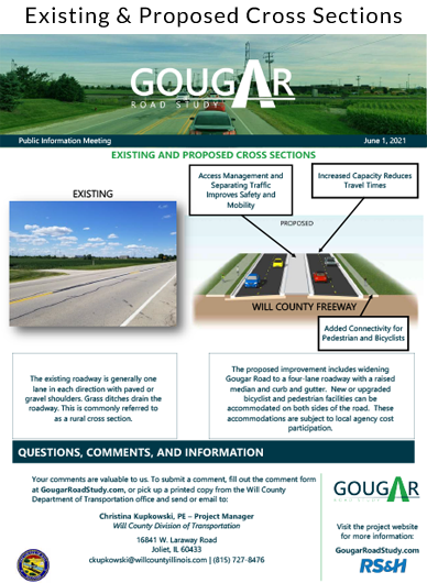 Infographic showing the proposed and existing typicals. 