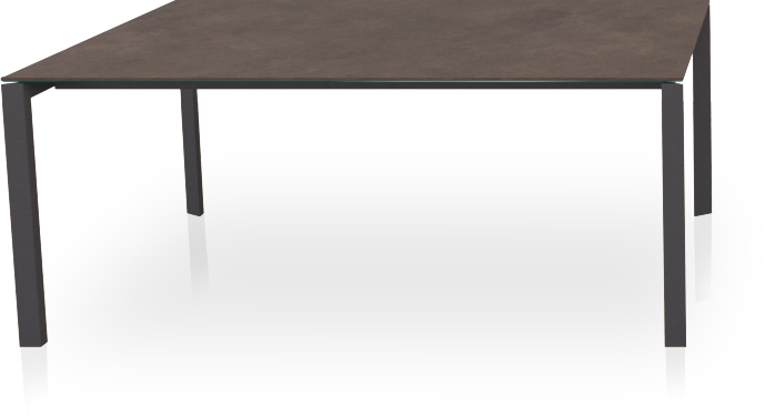 Brown wooden table. 