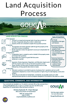 Documentation of land acquisition process. 