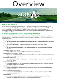 Fact sheet providing details on the project and its status. 